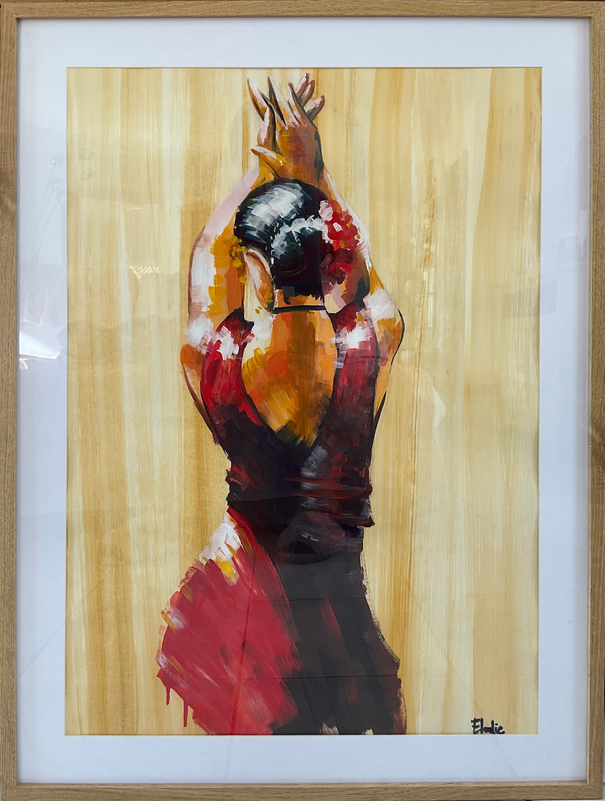 Painting of a Spanish dancer
